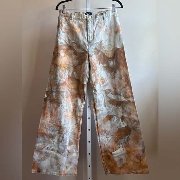 NWT Riverside Tool & Dye x Free People Sailor Pant M Ivory High Waist Wide Leg - Picture 6 of 10